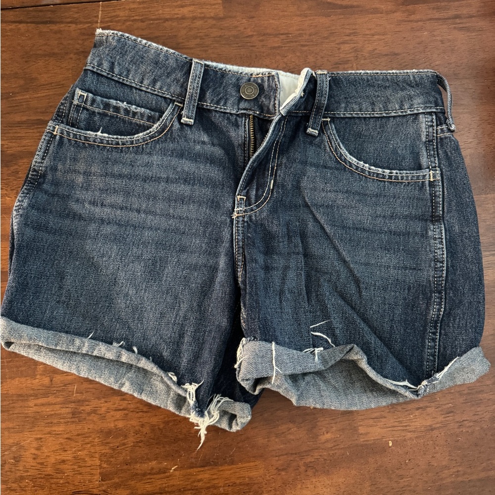 Hollister Dark Blue Jean Shorts